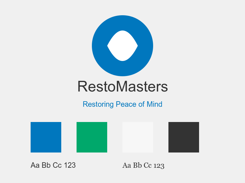 Example Restoration Company Brand Identity