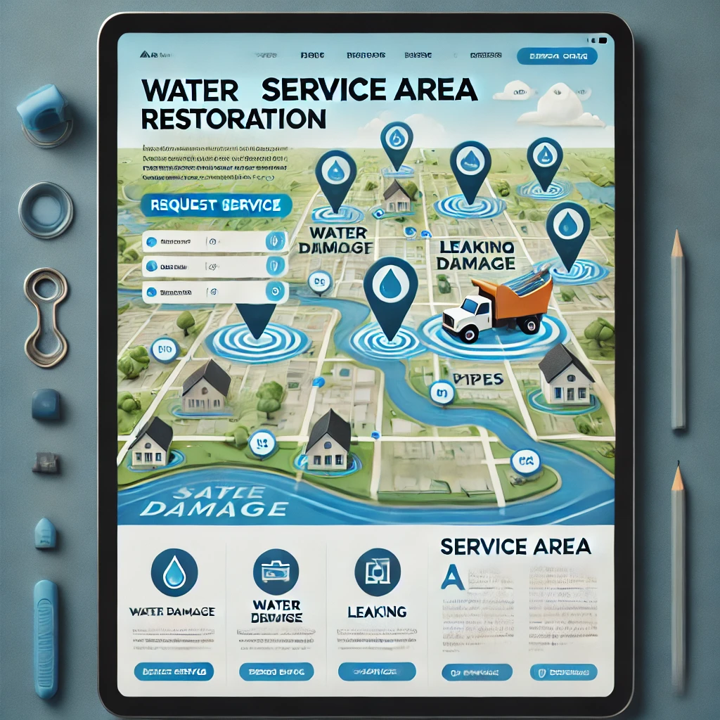 Service Area Pages for Water Restoration Companies